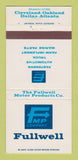 Matchbook Cover - Fullwell Fasteners Auto Truck Parts Cleveland OH 30 Strike