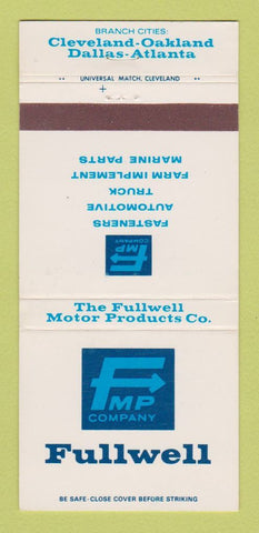Matchbook Cover - Fullwell Fasteners Auto Truck Parts Cleveland OH 30 Strike