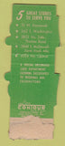 Matchbook Cover - Sun Valley Bakery Phoenix AZ Contour POOR BACK WEAR