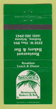 Matchbook Cover - Shugrue's Restaurant Sedona AZ WEAR 30 Strike