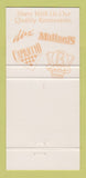 Matchbook Cover - The Peabody Hotel Memphis TN Orlando FL 30 Strike