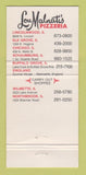 Matchbook Cover - Lou Malnati's Pizza Chicago Elk Grove IL WEAR 30 Strike