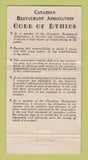 Matchbook Cover - Lohnes Restaurant Halifax NS 30 Strike