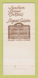 Matchbook Cover - The Country Lawyer Restaurant West Chester PA 30 Strike