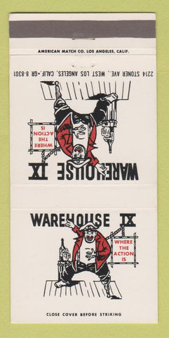 Matchbook Cover - Warehouse IX Los Angeles CA 30 Strike