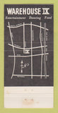 Matchbook Cover - Warehouse IX Los Angeles CA 30 Strike