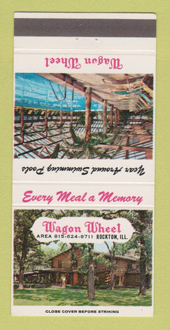 Matchbook Cover - Wagon Wheel Rockton IL 30 Strike
