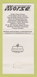 Matchbook Cover - Morse Industrial Products Florence KY 30 Strike