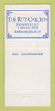 Matchbook Cover - Ritz Carlton Hotel WEAR 30 Strike