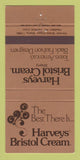 Matchbook Cover - Harveys Bristo Cream Sherry  30 Strike