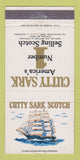 Matchbook Cover - Cutty Sark Liquor  30 Strike