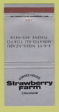 Matchbook Cover Coffee House Strawberry Farm Chocolate Minato Ku Tokyo 30 Strike