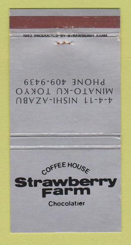 Matchbook Cover Coffee House Strawberry Farm Chocolate Minato Ku Tokyo 30 Strike