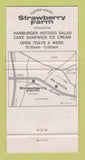 Matchbook Cover Coffee House Strawberry Farm Chocolate Minato Ku Tokyo 30 Strike