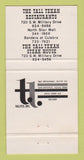Matchbook Cover - Tall Texas Restaurant San Antonio TX  30 Strike