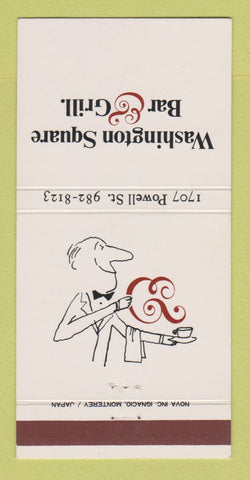 Matchbook Cover - Washington Square Bar Grill  San Francisco CA 30 Strike