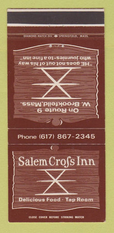 Matchbook Cover - Salem Cross Inn Brookfield MA 30 Strike
