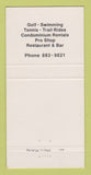 Matchbook Cover - Waikoloa Village Hawaii 30 Strike