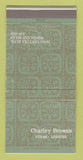 Matchbook Cover - Charley Brown's Steaks Woodland Hills CA 30 Strike