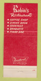 Matchbook Cover - Robin's Restaurant Anaheim CA 30 Strike