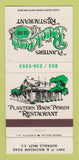 Matchbook Cover - Planters Back Porch Seafood Murrells Inlet SC 30 Strike