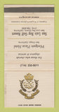 Matchbook Cover - Westgate Plaza Hotel San Diego CA San Luis Rey WEAR 30 Strike
