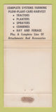 Matchbook Cover - Allis Chalmers Tractors Livingston King City CA WEAR 30 Strike