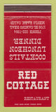 Matchbook Cover - Red Cottage Restaurant Menlo Park CA WEAR 30 Strike