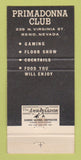 Matchbook Cover - Rainbow Monterey Club Gardena CA poker cards WEAR 30 Strike