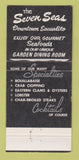 Matchbook Cover - Seven Seas Restaurant San Francisco CA WRITING 30 Strike