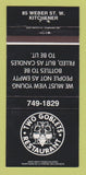 Matchbook Cover - Two Goblets Restaurant Kitchener ON 30 Strike