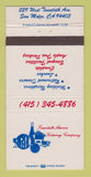 Matchbook Cover - 20th Avenue Catering San Mateo CA 30 Strike