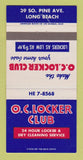 Matchbook Cover - OC Locker Club Long Beach CA 30 Strike