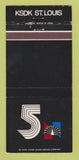 Matchbook Cover - KSDK TV Channel 5 St Louis MO 30 Strike
