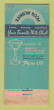 Matchbook Cover - Valenica Restaurant Cheyenne WY 30 Stick
