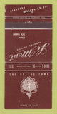 Matchbook Cover - Le Mont Restaurant Pittsburgh PA WEAR 30 Strike
