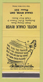 Matchbook Cover - Hotel Chalk River Chalk River ON girlie 30 Strike