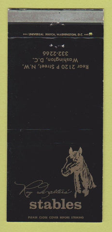 Matchbook Cover - Stables Restaurant Washington DC WEAR 30 Strike