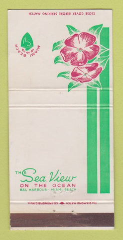 Matchbook Cover - Sea View Bal Harbour Miami Beach FL WEAR 30 Strike