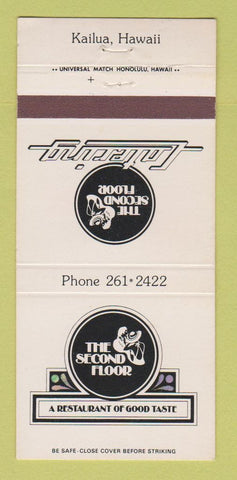 Matchbook Cover - The Second Floor Restaurant Kailua Hawaii 30 Strike