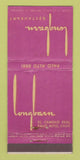 Matchbook Cover - Longbarn Restaurant Palo Alto CA WEAR 30 Stick