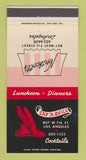 Matchbook Cover - Cap n Quill Los Angeles CA Northcott's  30 Strike
