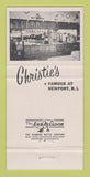 Matchbook Cover - Christie's Restaurant Newport RI 30 Strike