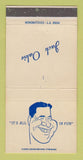 Matchbook Cover - Jack Oakie 30 Strike