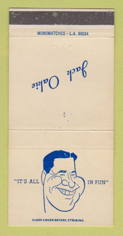 Matchbook Cover - Jack Oakie 30 Strike