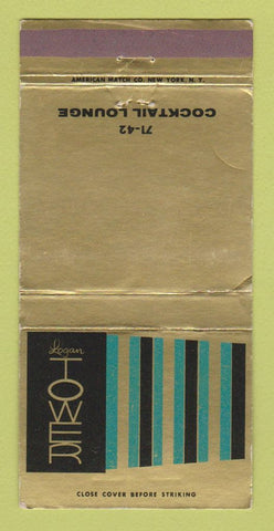 Matchbook Cover - Logan Tower International Airport Boston MA WEAR 30 Strike