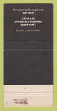 Matchbook Cover - Logan Tower International Airport Boston MA WEAR 30 Strike