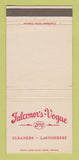 Matchbook Cover - Falconer's Vogue Cleaners WEAR 30 Strike