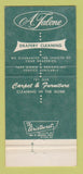 Matchbook Cover - A Talone Cleaners Furs Ardmore PA 30 Strike