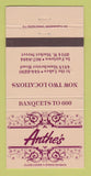Matchbook Cover - Anthe's Restaurant  30 Strike